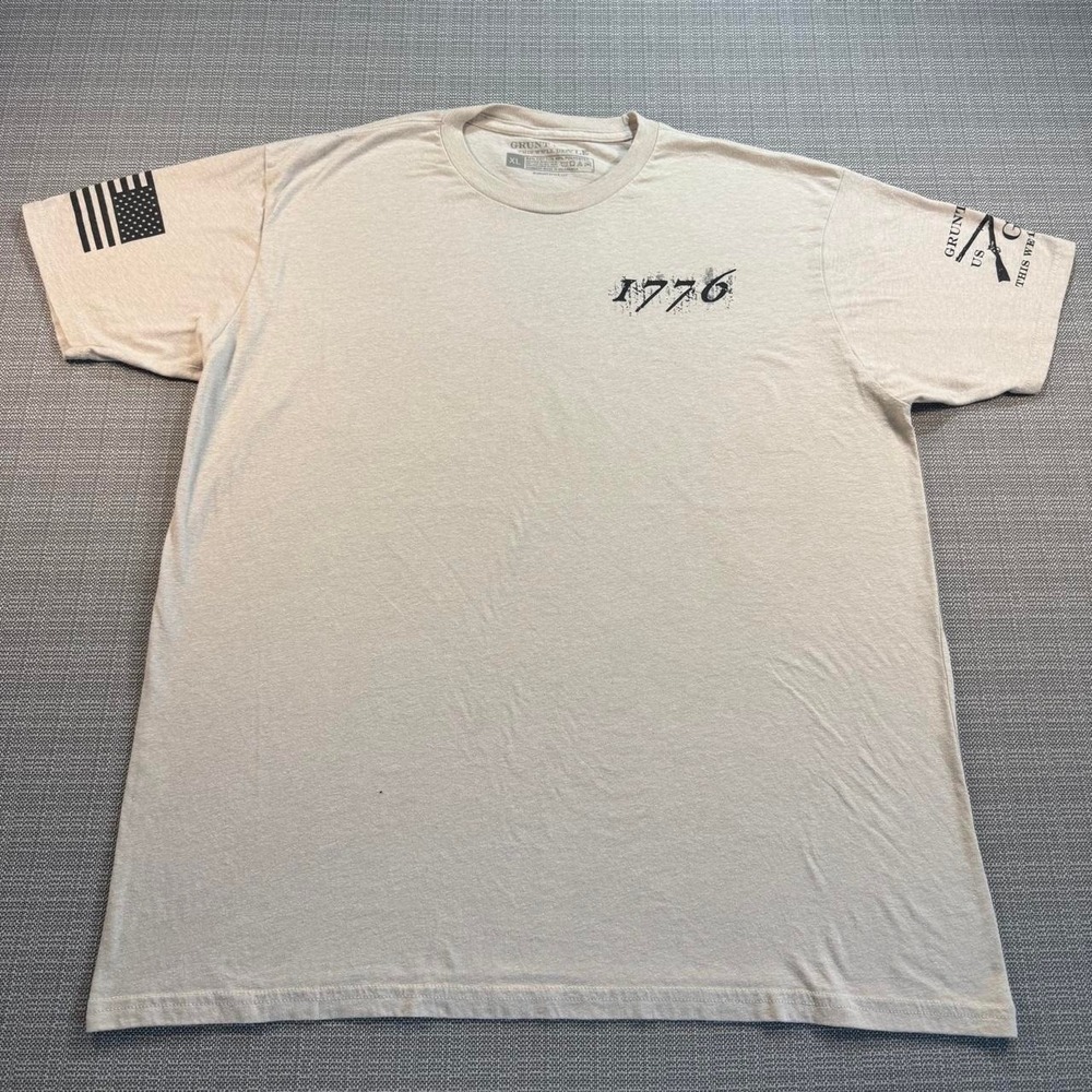 Grunt Style 1776 Tan T-Shirt Men's Size XL